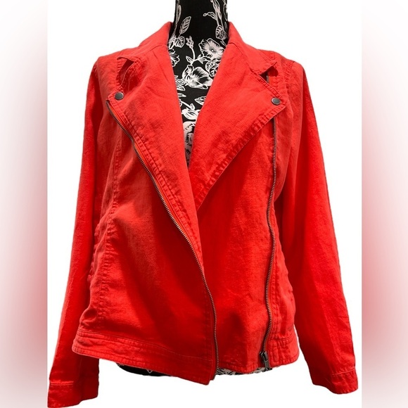 CYNTHIA ROWLEY linen motto jacket - Picture 3 of 10